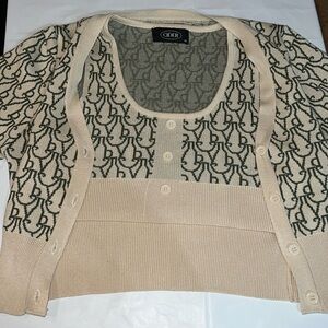Women’s M two piece CIDER shirt and cardigan